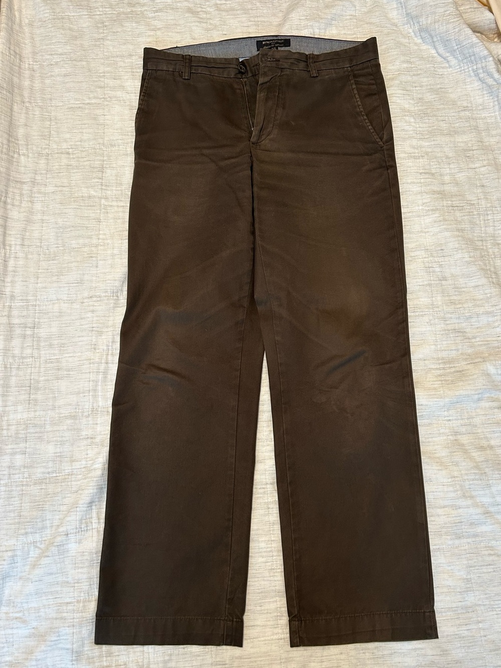 Banana Republic Dark Brown Chino Pants